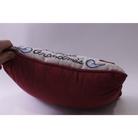 Embroidered, There's no place like home except Grandma's, Throw Pillow, Decorat - Picture 4 of 4